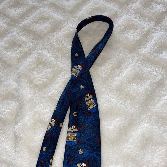 Taz looney tones tie blue black - Picture 3 of 8